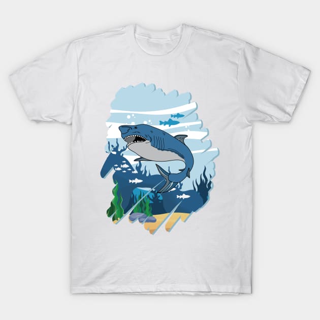 Shark For Boys Gifts T-Shirt by macshoptee